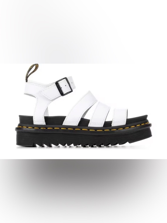 Dr. Martens Shoes - Dr. Martens Blaire White Hydro Leather Strap Sandals NWT